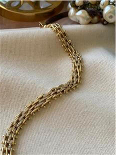 VIP 14K Taşlı Çubuk Örme Bileklik