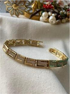 VIP 14K Taşlı Maze Bileklik