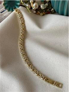 VIP 14K Taşlı Örgü Bileklik