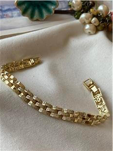 VIP 14K Taşlı Örme Bileklik