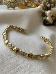 VIP 14K Taşlı Point Bileklik