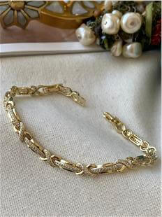 VIP 14K Taşlı Sonsuzluk Bileklik