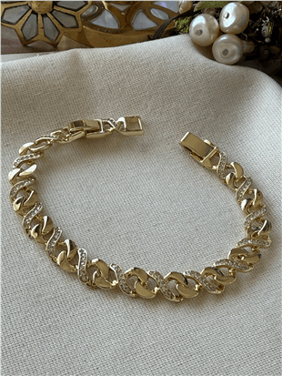 VIP 14K Taşlı Sonsuzluk Model Bileklik