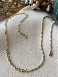 VIP 14K Tektaş Detaylı Suyolu Kolye