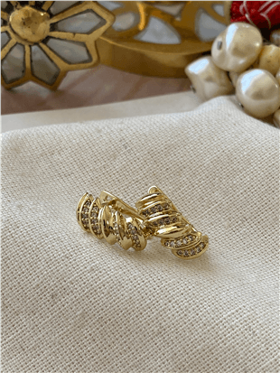 VIP 14K Tırtıklı Mini Küpe
