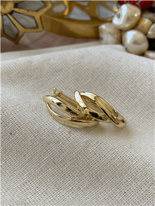 VIP 14K Triline Küpe