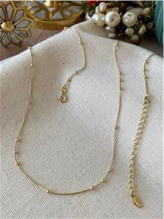 VIP 14K Üç Dorikalı Zincir Kolye