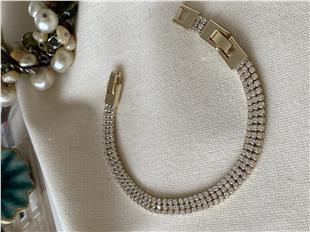 VIP 14K Üç Sıra Suyolu Bileklik