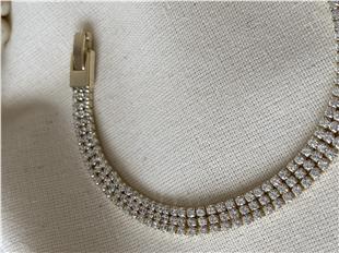 VIP 14K Üç Sıra Suyolu Bileklik