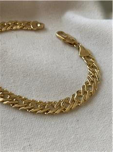 VIP 14K Yatay Çift Örme Bileklik