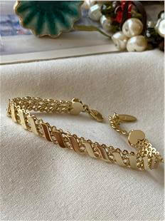 VIP 14K Zincir Detaylı Wave Model Bileklik