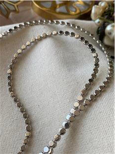 VIP 60 cm Silver Ezme Kolye