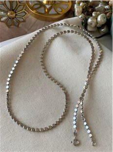 VIP 60 cm Silver Ezme Kolye