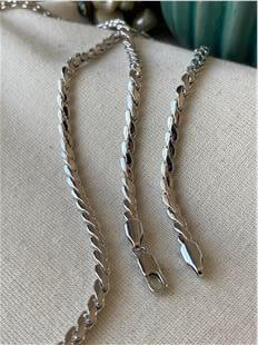 VIP 60 cm Silver Zarafet Kolye