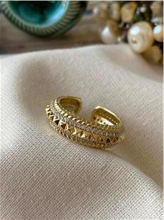 VIP Ayarlanabilir 14K Prizma Design Yüzük