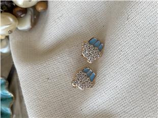 VIP Blue Cupcake Küpe