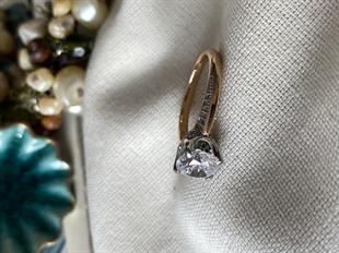 VIP Çift Renk Tektaş Yüzük