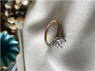 VIP Çift Renk Tektaş Yüzük