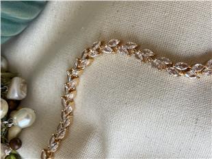 VIP Çift Sıra Yaprak Bileklik