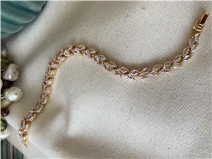 VIP Çift Sıra Yaprak Bileklik