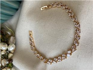 VIP Çift Sıra Yaprak Bileklik