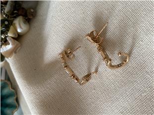 VIP Dikdörtgen Damla Taş Kıkırdak Küpe