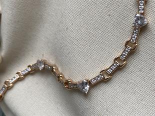 VIP Geçmeli Taşlı Kalp Bileklik