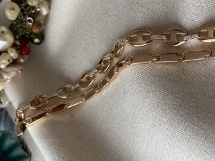 VIP İkili Badem Taşlı Bileklik