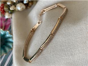 VIP İnce Sıralı Dikdörtgen Bileklik