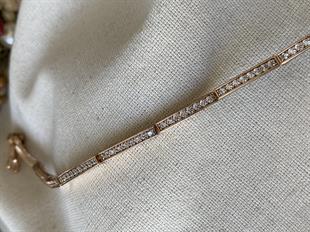 VIP İnce Sıralı Dikdörtgen Bileklik