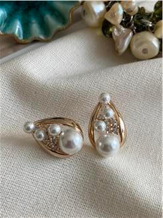 VIP İncili Damla Model Küpe