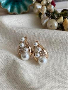 VIP İncili Damla Model Küpe