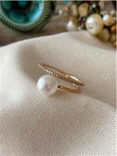 VIP İncili Minimal Yüzük