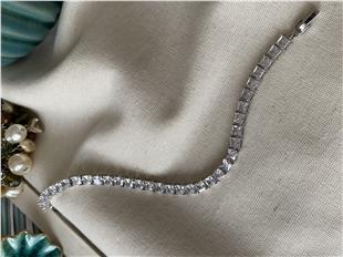 VIP Kare Taş Suyolu Bileklik