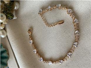 VIP Mini Taşlı Kalp Bileklik