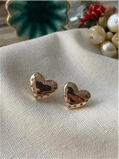 VIP Minik Taşlı Kalp Küpe