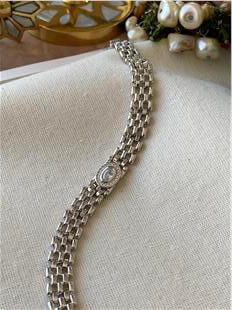 VIP Ortası Taş Detaylı Geniş  Örme Bileklik