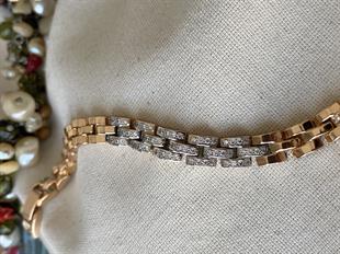 VIP Ortası Taşlı Kordon Bileklik