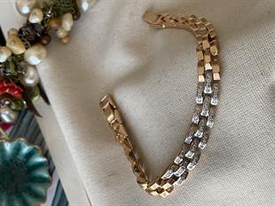 VIP Ortası Taşlı Kordon Bileklik