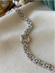 VIP Oval Charmlı Taşlı Zincir Bileklik