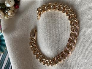 VIP Oval Taşlı Renkli Bileklik