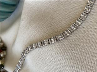 VIP Silver Çift Sıra Baget Suyou Bileklik