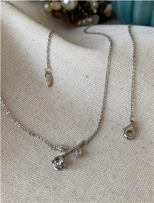 VIP Silver Rose Kolye