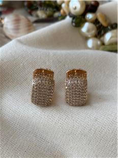 VIP Taşlı Box Model Küpe