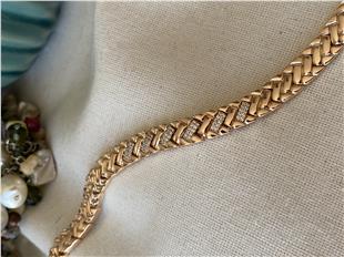 VIP Taşlı Çapraz Örme Bileklik