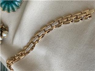 VIP Taşlı Kalın Zincir Bileklik