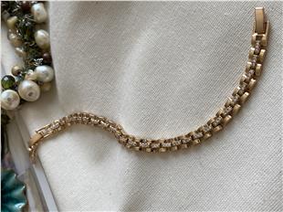 VIP Taşlı Kalın Zincir Bileklik