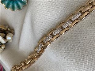 VIP Taşlı Kalın Zincir Bileklik