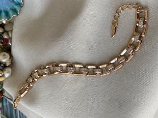 VIP Taşlı Kare Pencere Bileklik