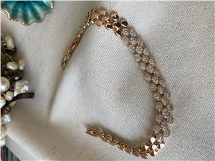 VIP Taşlı Ovaller Bileklik